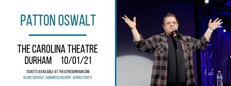 Patton Oswalt at The Carolina Theatre tickets Patton Oswalt at The Carolina Theatre