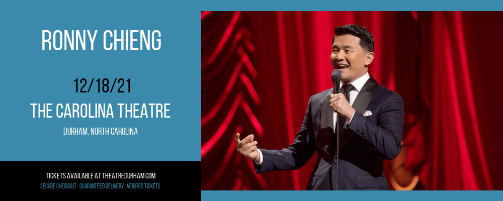 Ronny Chieng at The Carolina Theatre tickets Ronny Chieng at The Carolina Theatre