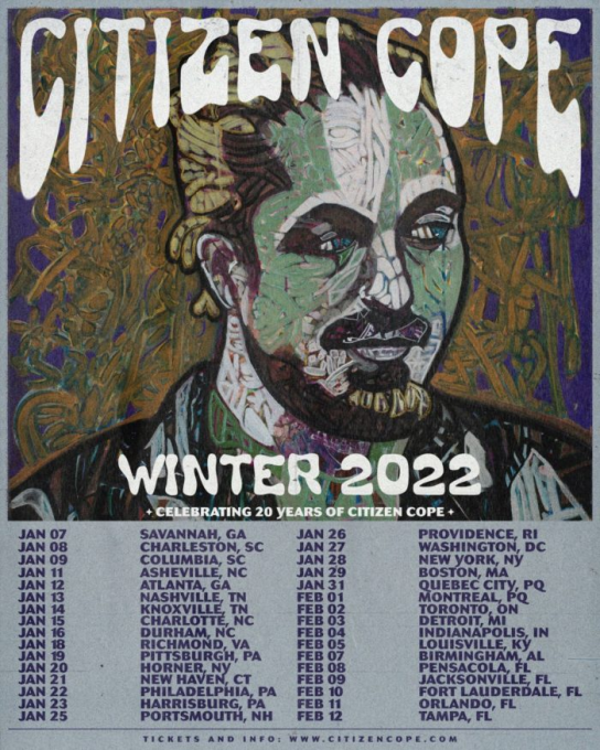 Citizen Cope [CANCELLED] at The Carolina Theatre