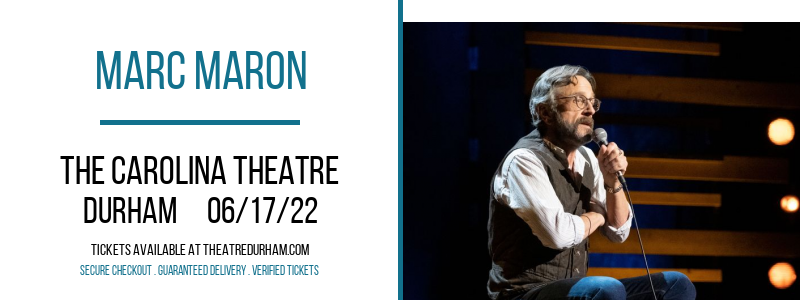 Marc Maron at The Carolina Theatre