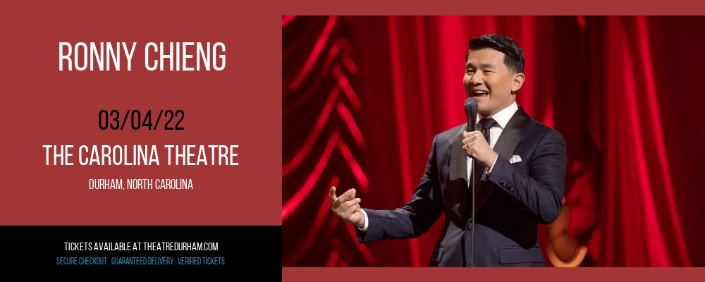 Ronny Chieng at The Carolina Theatre tickets Ronny Chieng at The Carolina Theatre