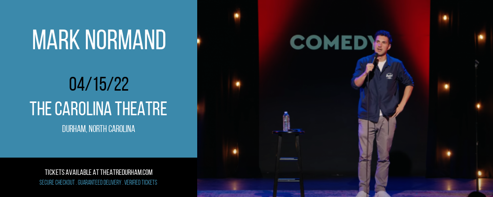 Mark Normand at The Carolina Theatre tickets Mark Normand at The Carolina Theatre