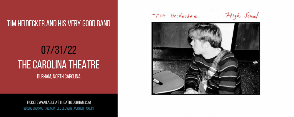 Tim Heidecker And His Very Good Band at The Carolina Theatre tickets Tim Heidecker And His Very Good Band at The Carolina Theatre