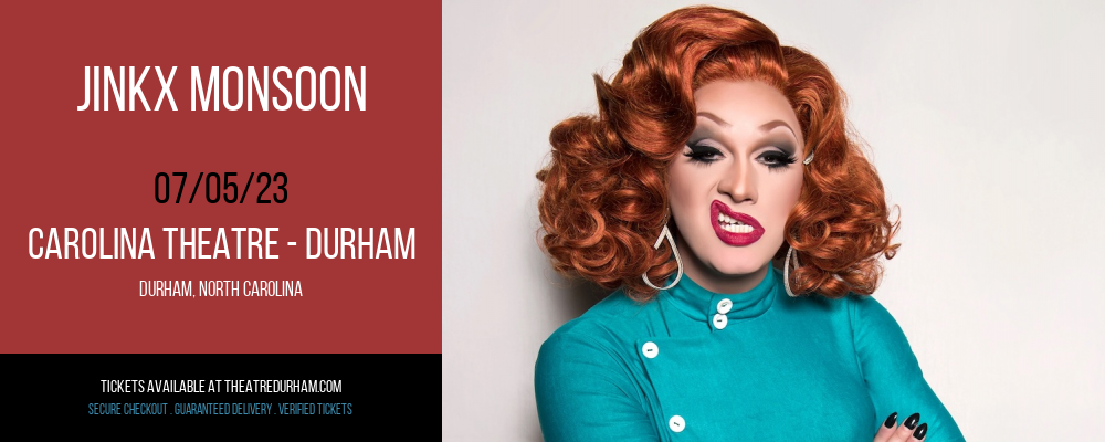 Jinkx Monsoon at The Carolina Theatre