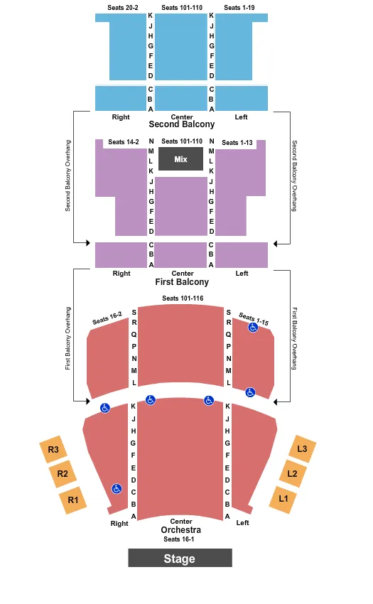 carolina theatre seating chart
