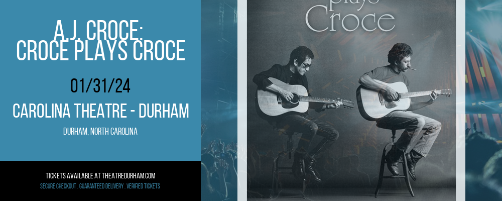 A.J. Croce at Carolina Theatre