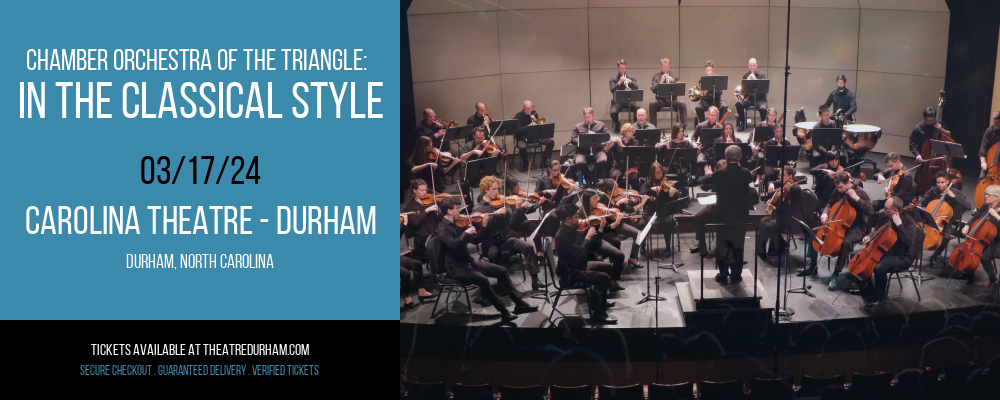 Chamber Orchestra of The Triangle at Carolina Theatre