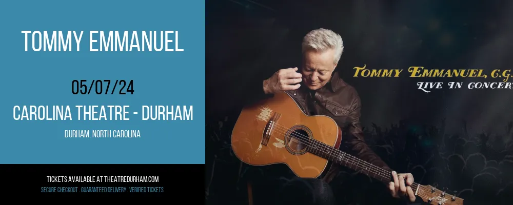 Tommy Emmanuel at Carolina Theatre